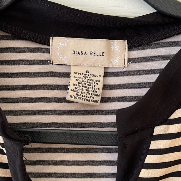 ✨SOLD✨Diana Belle Sleeveless Striped Blouse - Picture 4 of 6